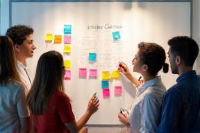 Team planning a training curriculum on a whiteboard